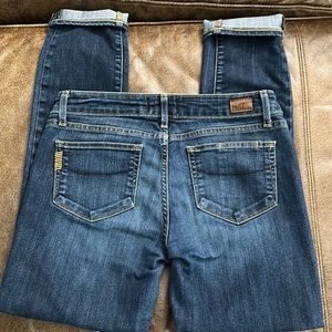 Paige skyline ankle peg jeans size 27